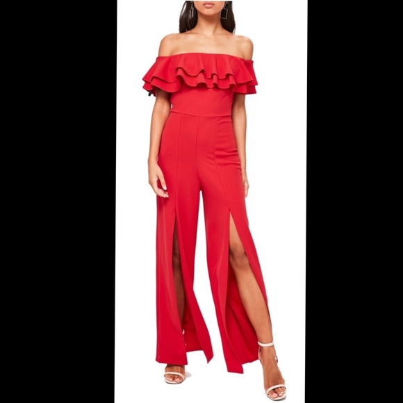 missguided one shoulder jumpsuit